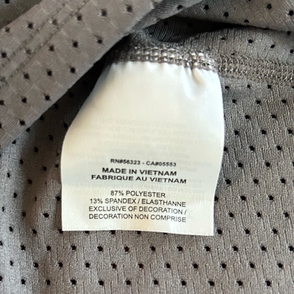 🔥Nike | Women's grey mesh cropped crewneck running top, pink/white accents sz XS - Picture 14 of 16